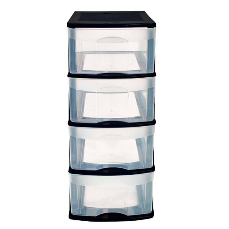 Caja plástico organizador cajonera 4 cajones 83*39*35