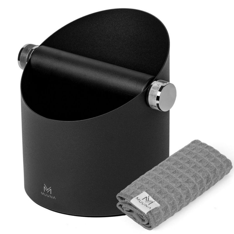 Caja para Posos MUVNA Compacta de Acero Negro Antisalpicaduras