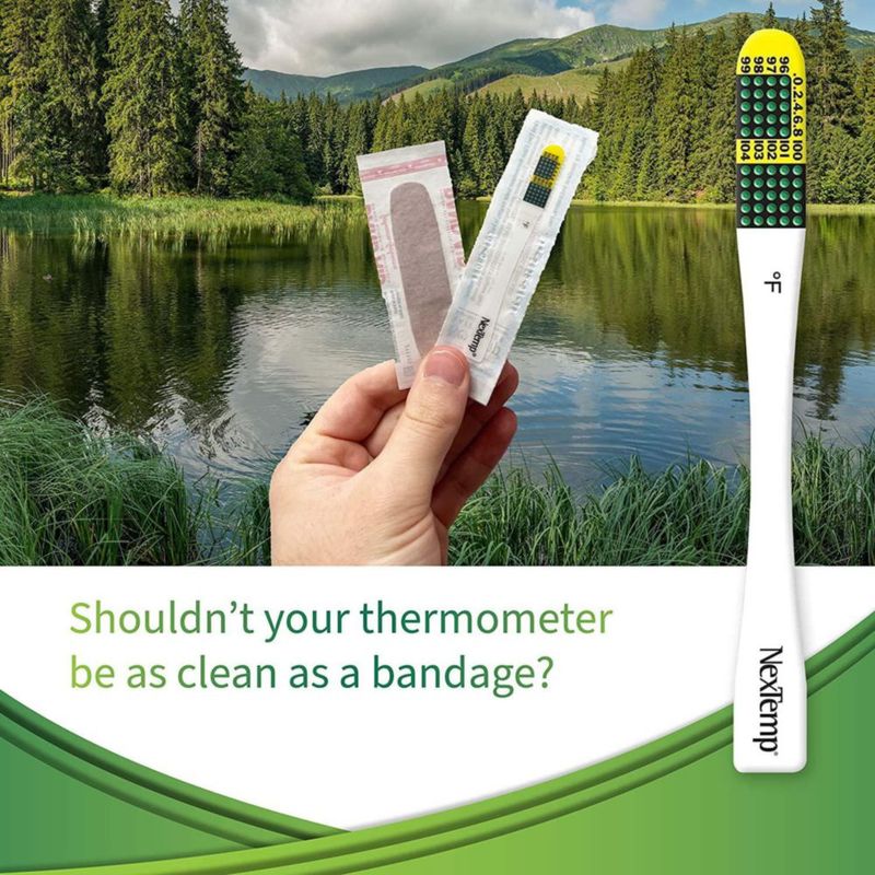 Termómetro NextTemp Ultra de un solo uso paquete de 24 grados Fahrenheit