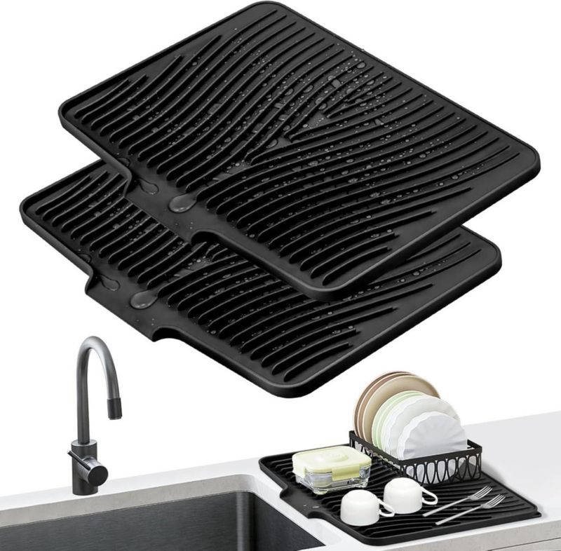 Tapete para Secar Platos COPLIB 40 × 33 cm – Pack de 2 de Silicona