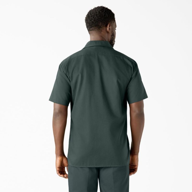 Camisa Dickies Verde Cazador XL Manga Corta