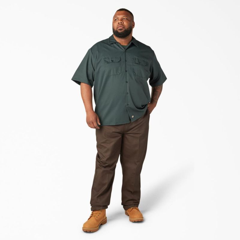 Camisa Dickies Verde Cazador XL Manga Corta
