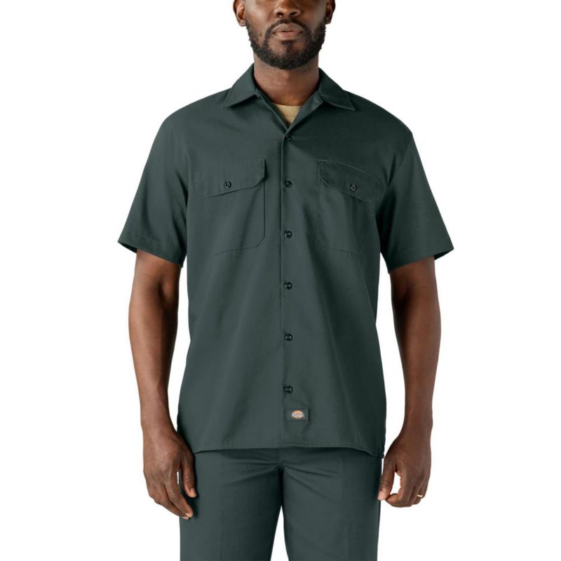 Camisa Dickies Verde Cazador XL Manga Corta