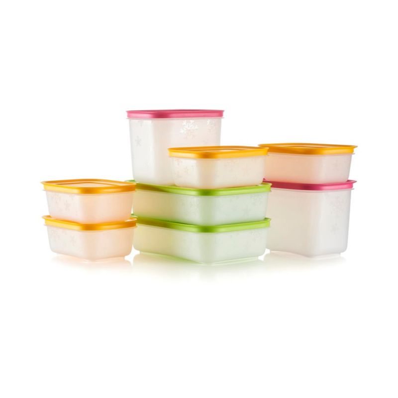 Juego de 8 Recipientes Tupperware para Almacenamiento de Alimentos Libre de BPA y Apto para Lavavajillas