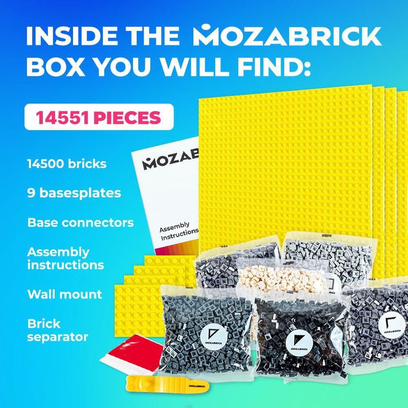 Kit de Mosaico MOZABRICK 76 x 76 cm DIY Set de Construcción de Foto