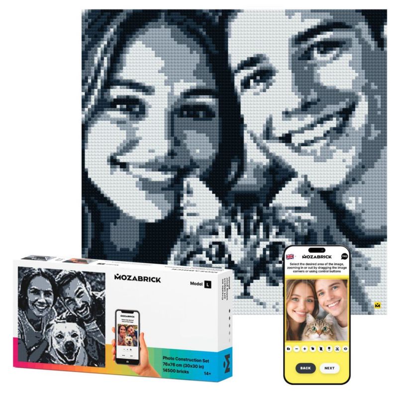 Kit de Mosaico MOZABRICK 76 x 76 cm DIY Set de Construcción de Foto