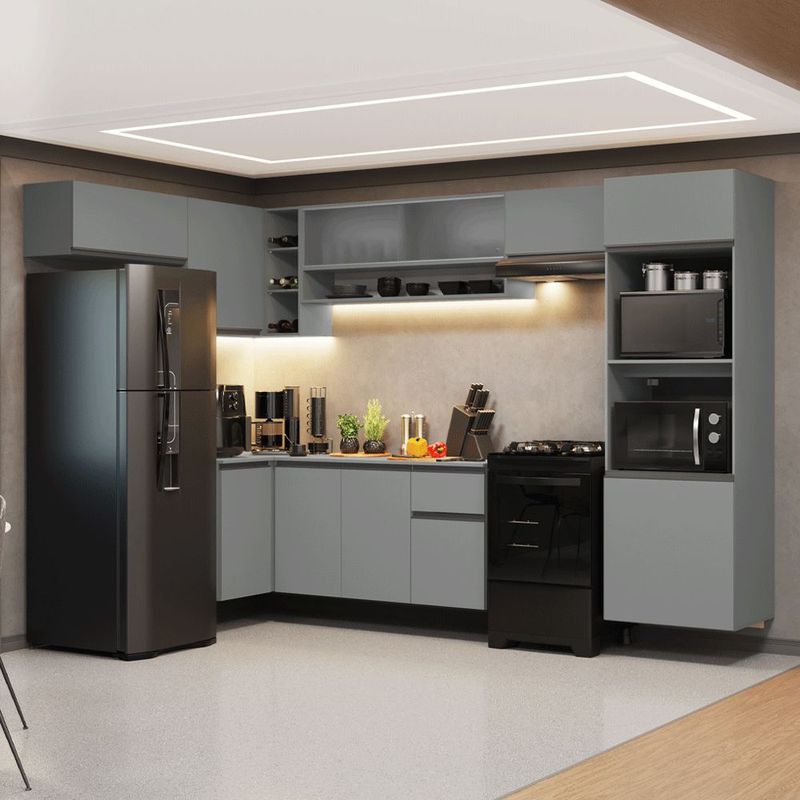 Cocina integral completa modular madesa nice 465cm gris 06