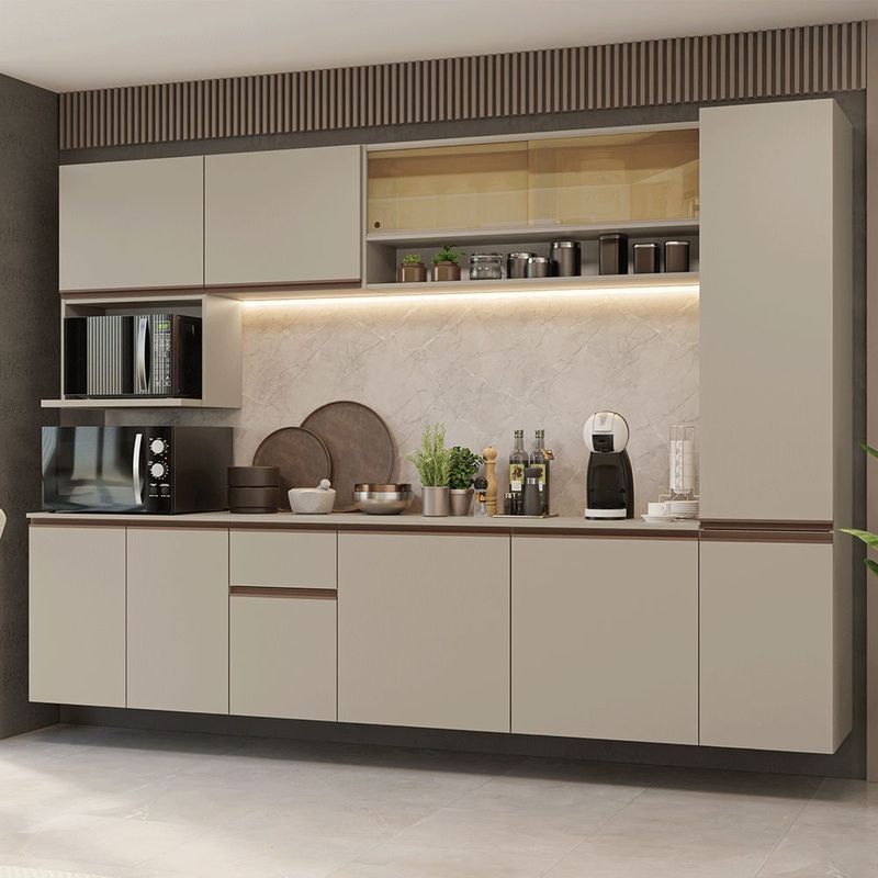 Cocina integral completa modular madesa nice 280cm crema 08