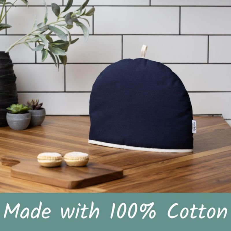 Cobertor para tetera Muldale Oxford Navy algodón 34 cm 6 tazas