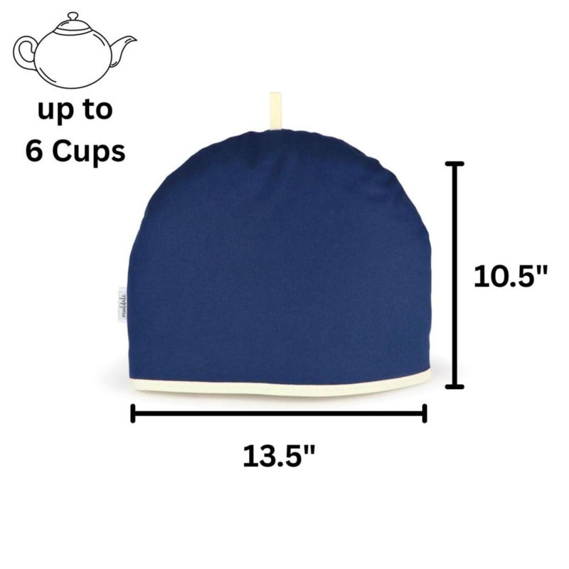 Cobertor para tetera Muldale Oxford Navy algodón 34 cm 6 tazas