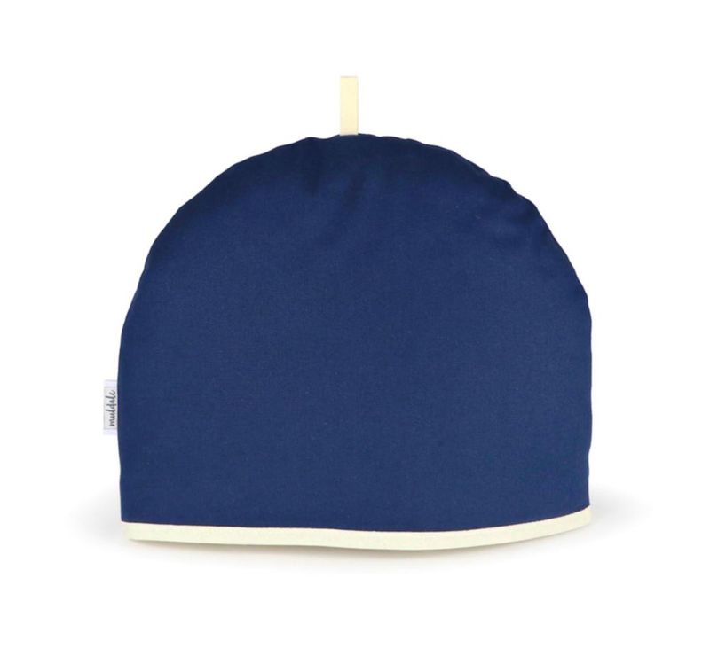 Cobertor para tetera Muldale Oxford Navy algodón 34 cm 6 tazas