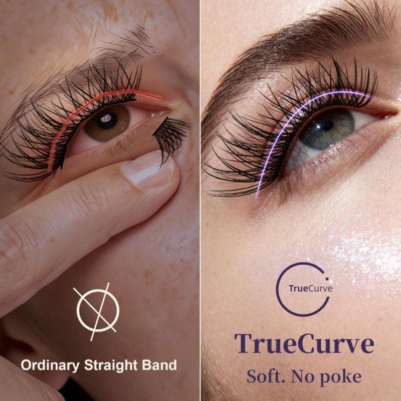 Pestañas postizas GlowVane 8 mm Brillantes Naturales y Curvadas