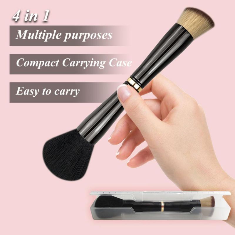 Set de Brochas de Maquillaje Voxora 16 cm 4‑en‑1 Tamaño de Viaje
