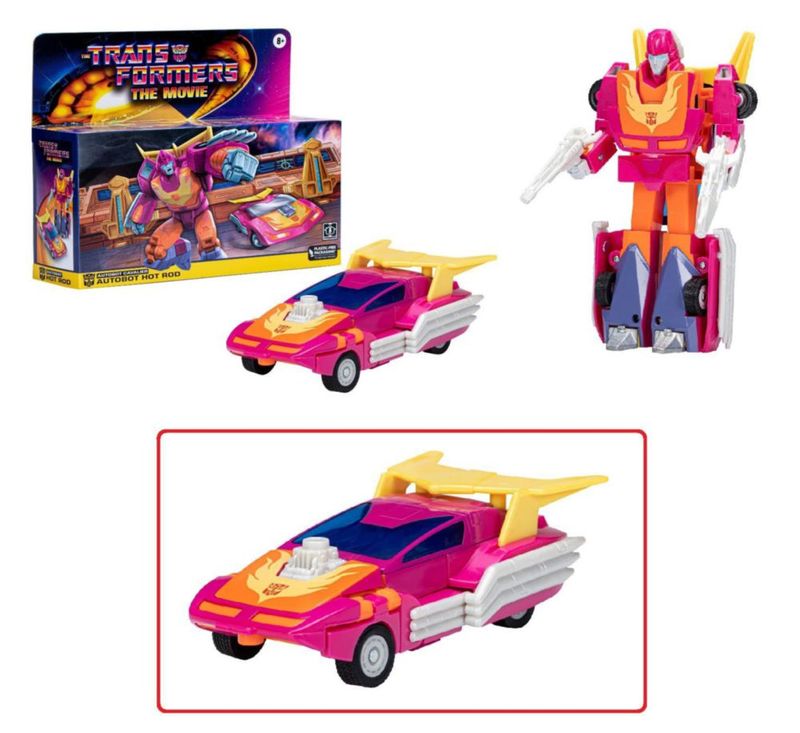 Figura de acción Hasbro Hot Rod 15 cm G1 Retro de Transformers: La película