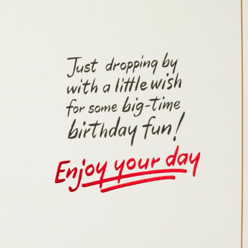 Tarjeta de cumpleaños Hallmark 13 cm Snoopy ¡Disfruta tu día!