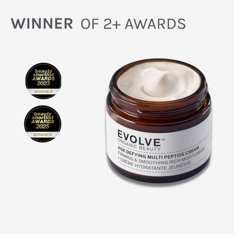 Crema Hidratante Evolve Organic Beauty 60 ml con Péptidos