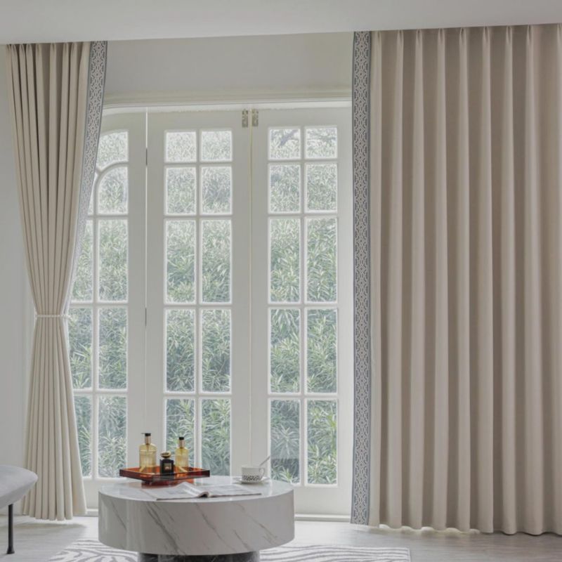 Cortinas VisionaryHomeDesign Marfil Opacas 132x213 cm - 2 paneles