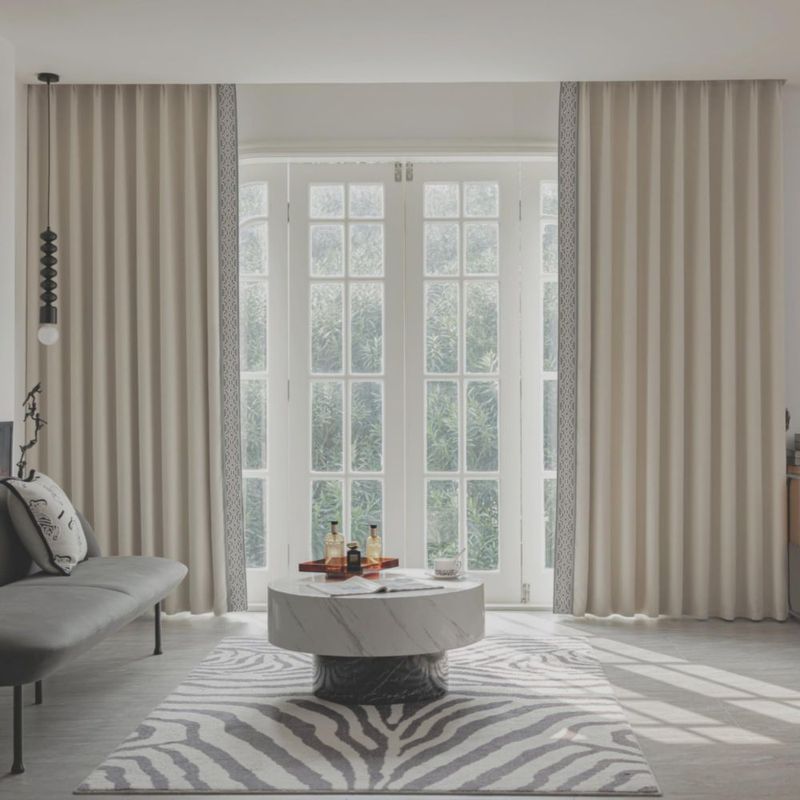 Cortinas VisionaryHomeDesign Marfil Opacas 132x213 cm - 2 paneles