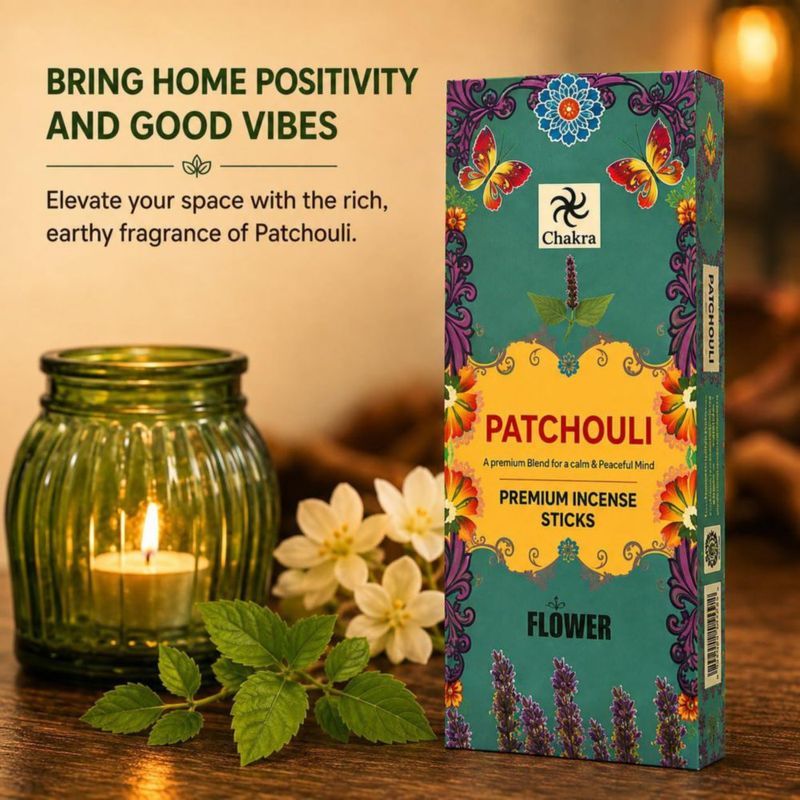 Varitas de Incienso Chakra Patchouli 120 unidades