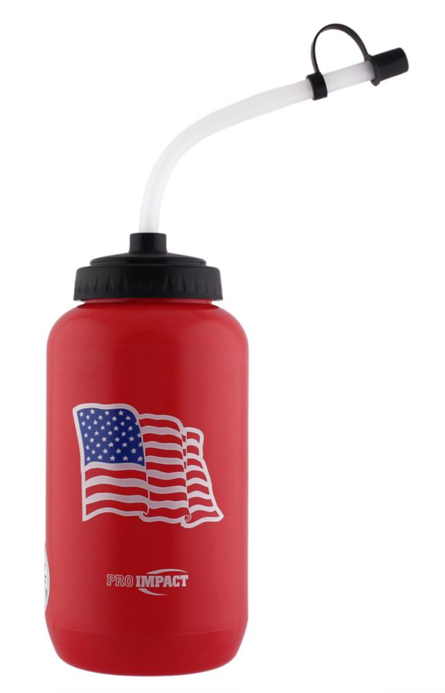 Botella Pro Impact 1000 ml LDPE libre de BPA con pajilla