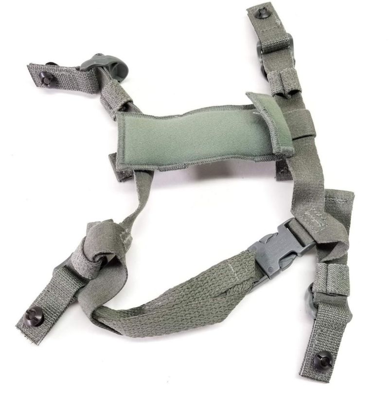 Correa de barbilla Mich Strap Verde follaje talla única