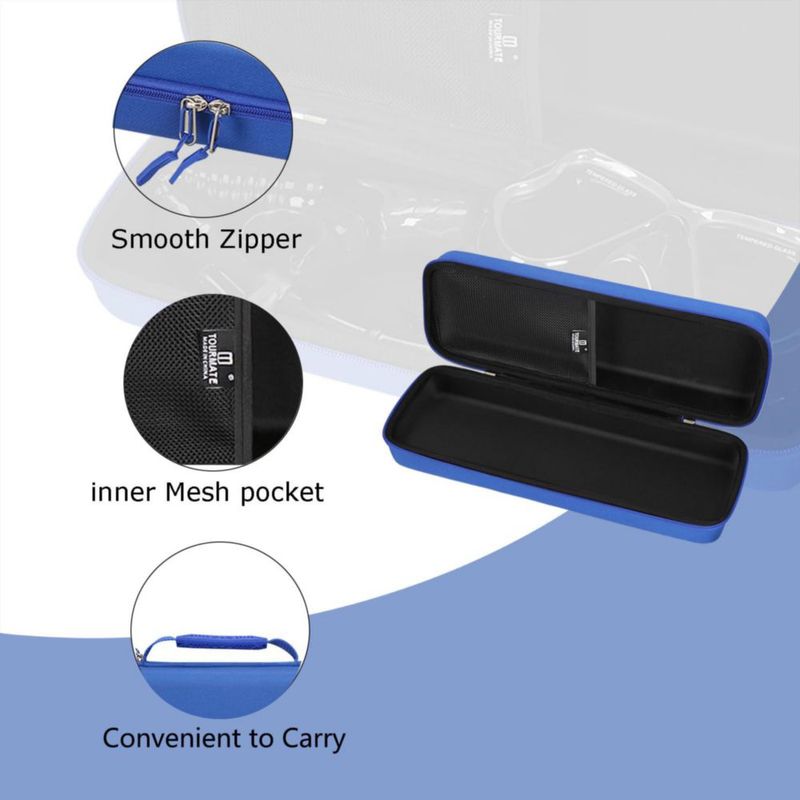 Estuche rígido de almacenamiento Tourmate de 37 cm impermeable para snorkel seco