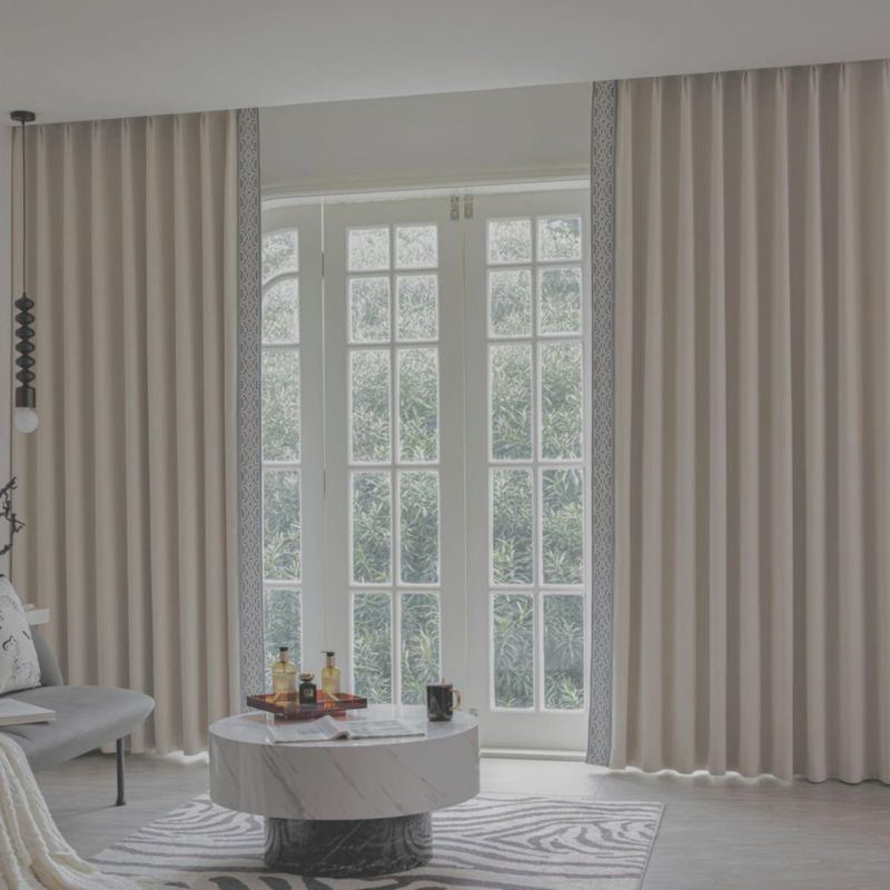 Cortinas VisionaryHomeDesign Marfil 132x274 cm 2 Paneles