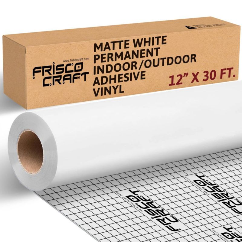 Rollo de vinilo Frisco Craft 30 cm x 9 m Blanco mate