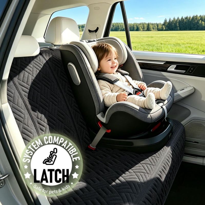 Funda impermeable para asiento trasero de coche Brlako 600D Oxford