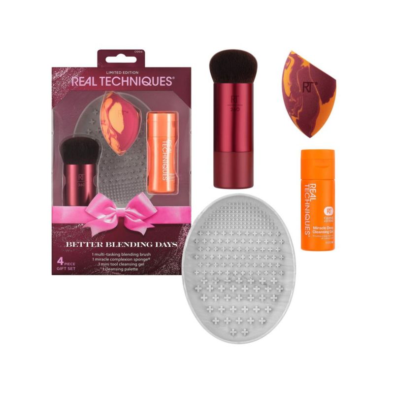 Set de Regalo de Maquillaje Real Techniques 4 Piezas – Edición Navideña