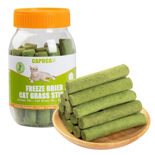 Capuca Golosinas para Gato 80 g Control de Bolas de Pelo Deshidratado