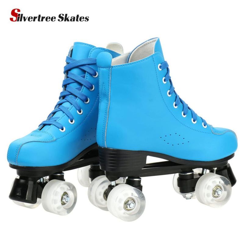 Patines de Cuatro Ruedas SilverTree 39 Cuero PU de Corte Alto