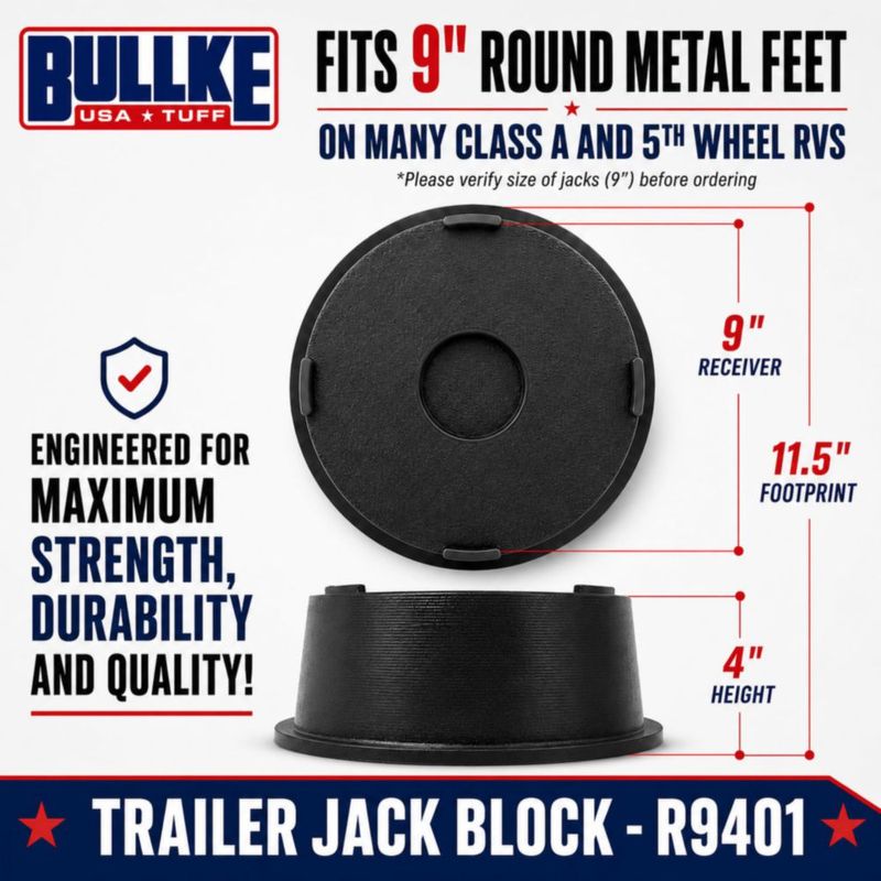 Bloque de gato Bullke para autocaravana/camper de alta resistencia fabricado en EE. UU. (1)