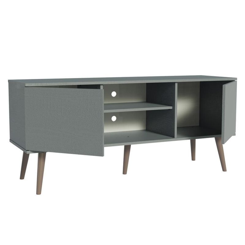 Mueble mesa para tv rack madesa 2 puertas hasta 55 gris 02
