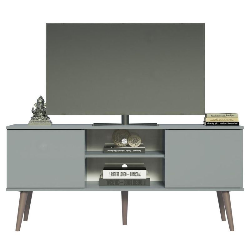 Mueble mesa para tv rack madesa 2 puertas hasta 55 gris 02