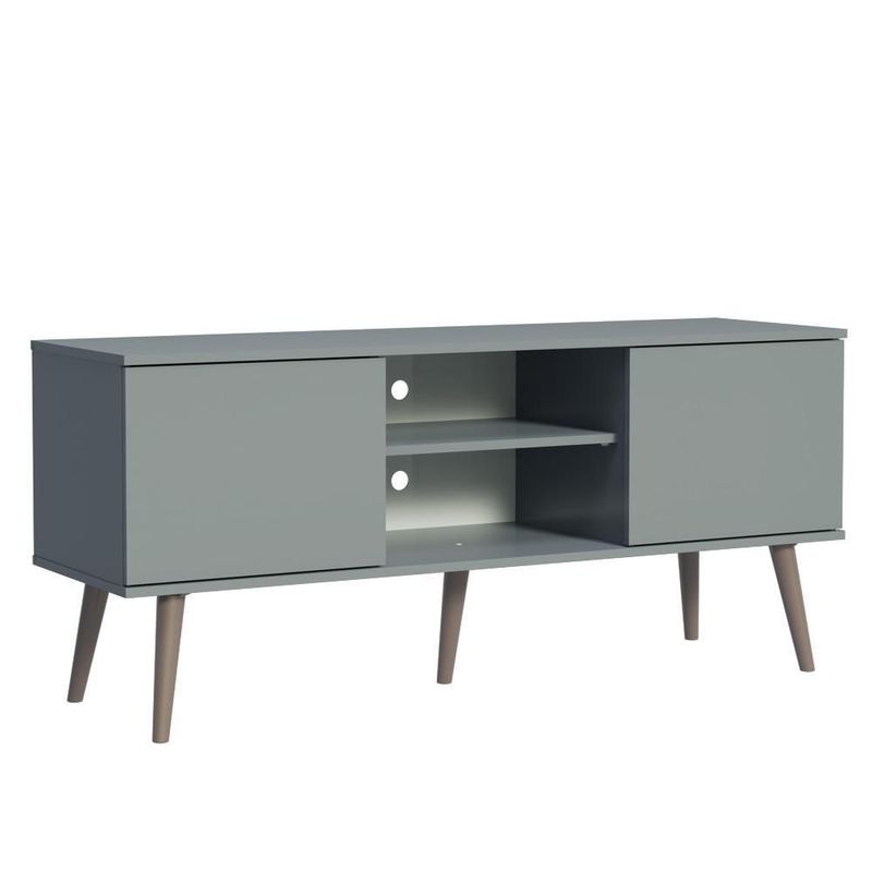 Mueble mesa para tv rack madesa 2 puertas hasta 55 gris 02