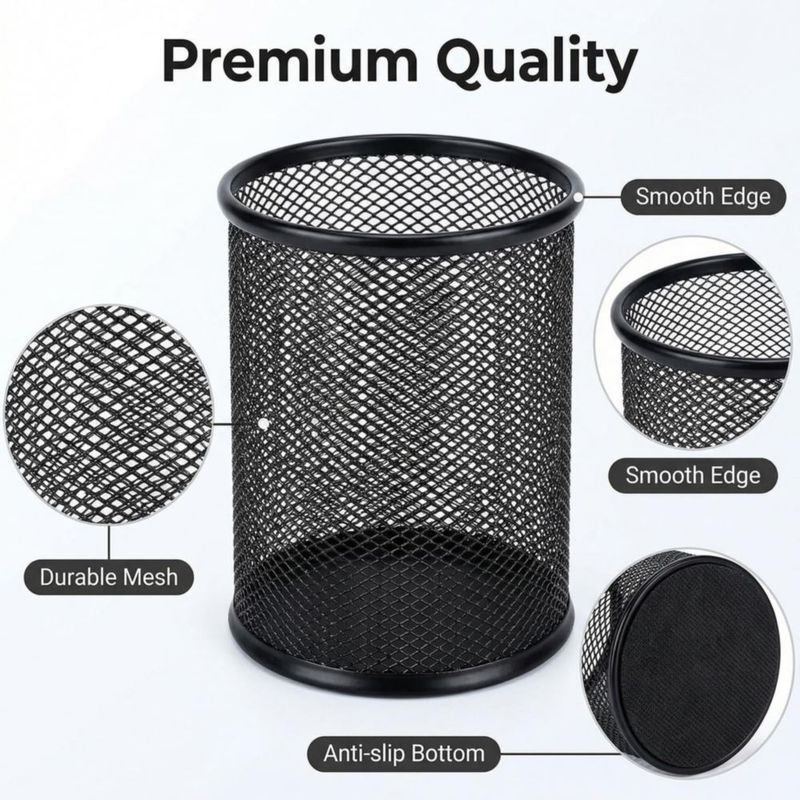 Porta lápices SNOW COOLER negro de 9 cm paquete de 8