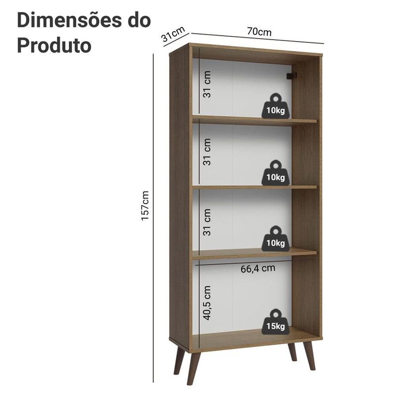 Mueble Armario De Vidrio Madesa 2 Puertas Con Pies Marrón 02