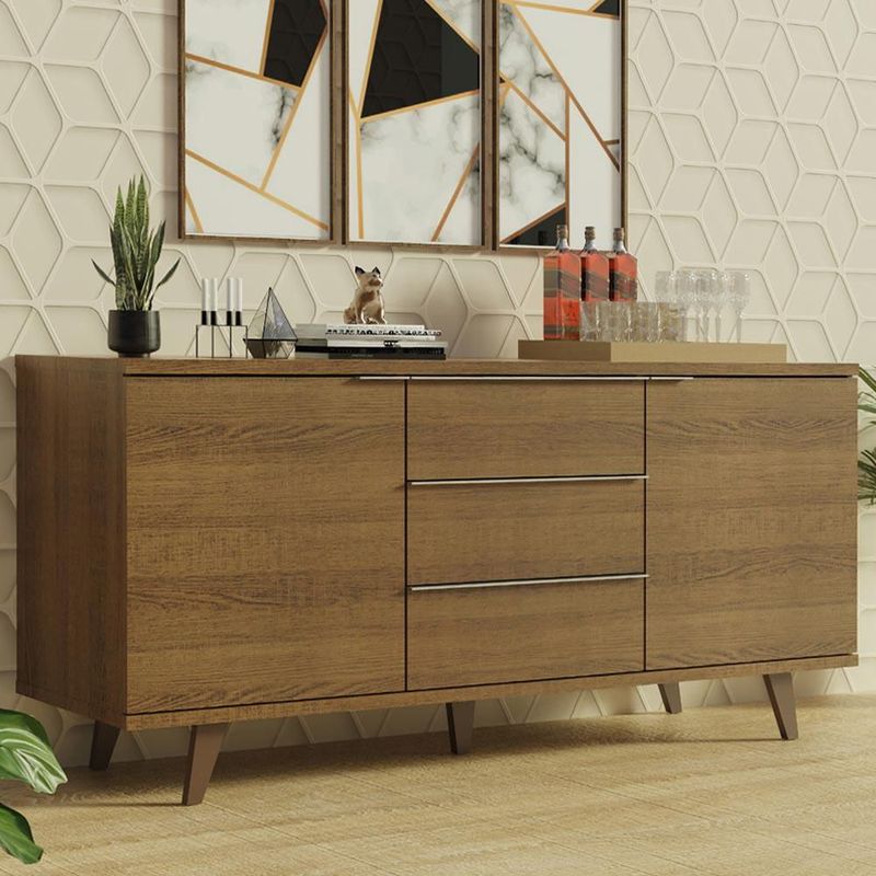 Gabinete Bajo Bufetera Madesa 120cm Con Encimera MM02