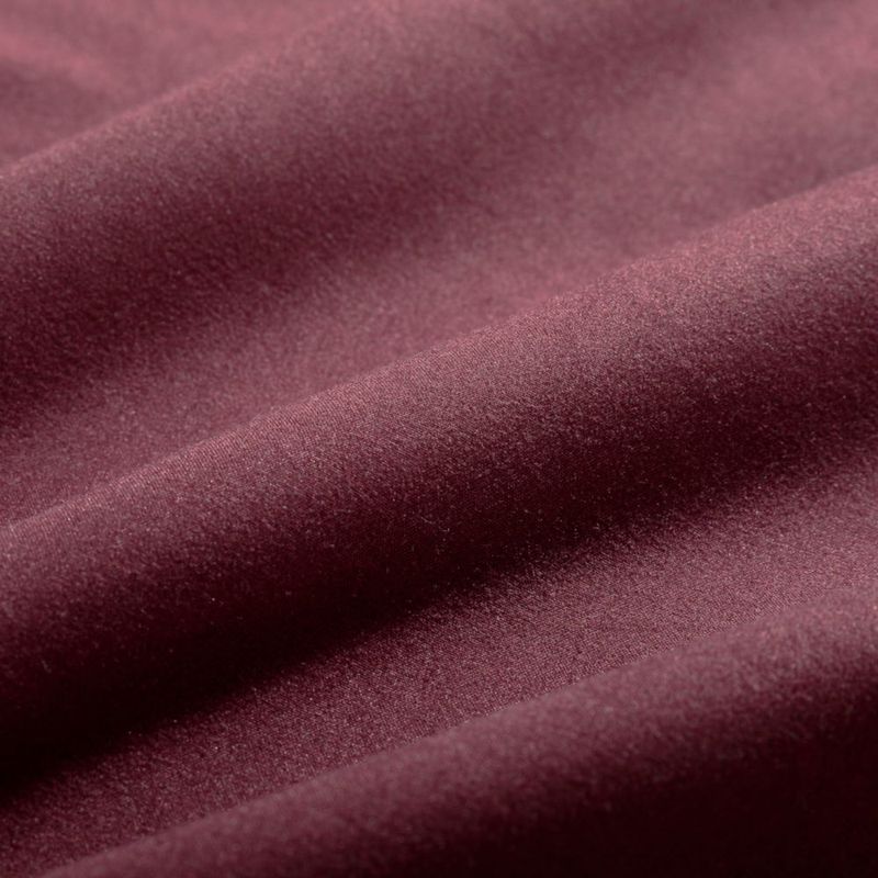 Funda de almohada EVOLIVE 53x137 cm Microfibra Color Vino con Cremallera Oculta