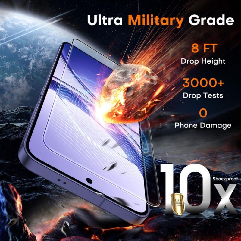 Protector de pantalla TOCOL para Samsung Galaxy S24 Plus 9H paquete de 2