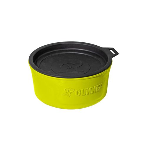 Tazón para perros GUNNER 17 L a prueba de derrames amarillo‑verde