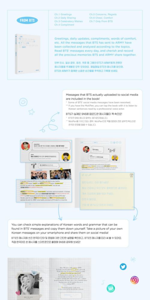 Paquete MY BTS Diary – Libro en blanco de cake