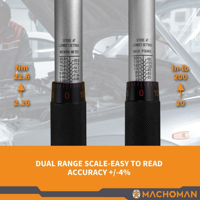 Llave dinamométrica MACHOMAN TQW203 5-50 Nm
