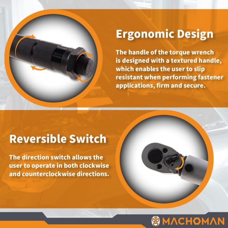 Llave dinamométrica MACHOMAN TQW203 5-50 Nm