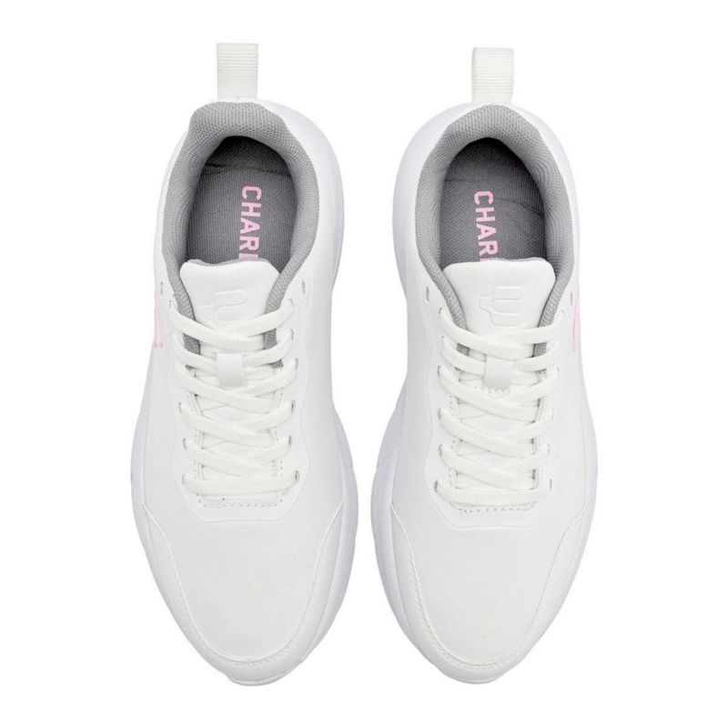 Charly tenis escolar para mujer blanco cod 143557-E