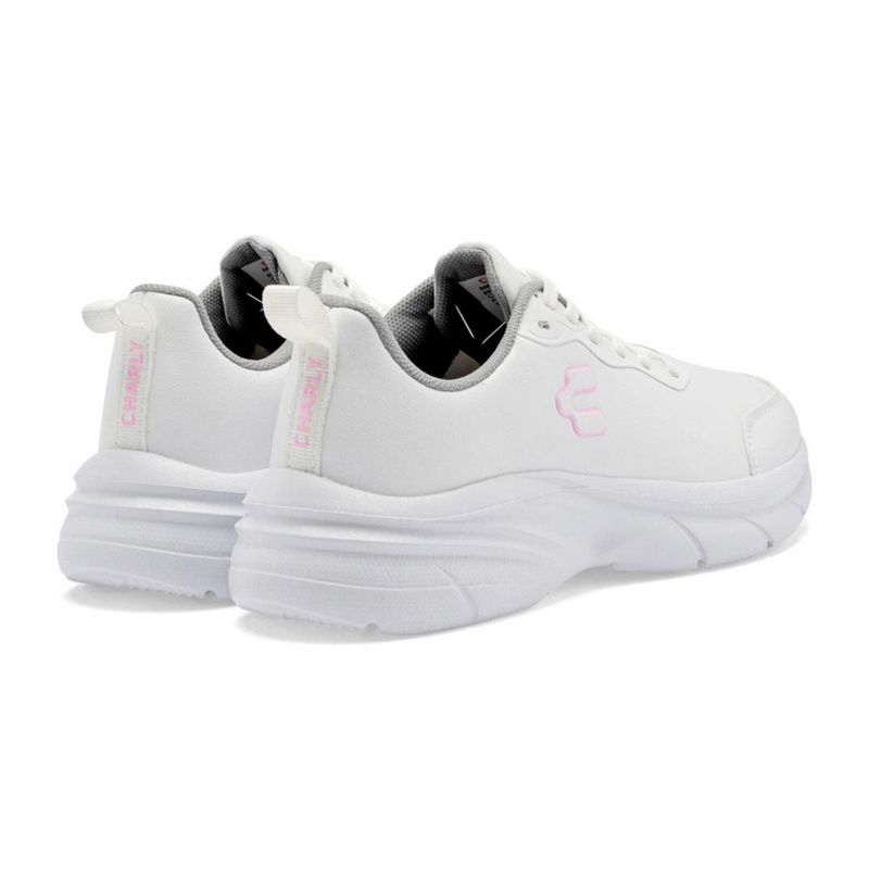 Charly tenis escolar para mujer blanco cod 143557-E