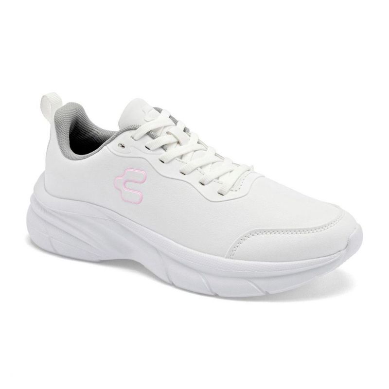 Charly tenis escolar para mujer blanco cod 143557-E