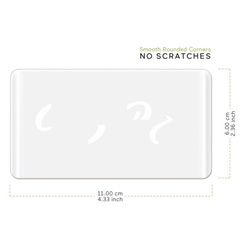Tarjetas de pista BearHoHo 110 × 60 × 3 mm Acrílicas (paquete de 4)