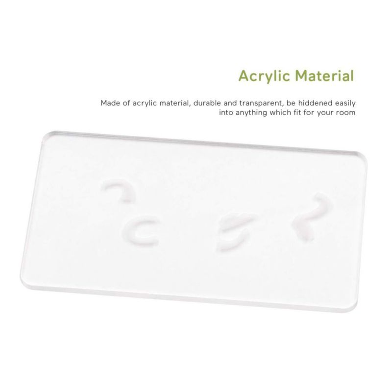 Tarjetas de pista BearHoHo 110 × 60 × 3 mm Acrílicas (paquete de 4)